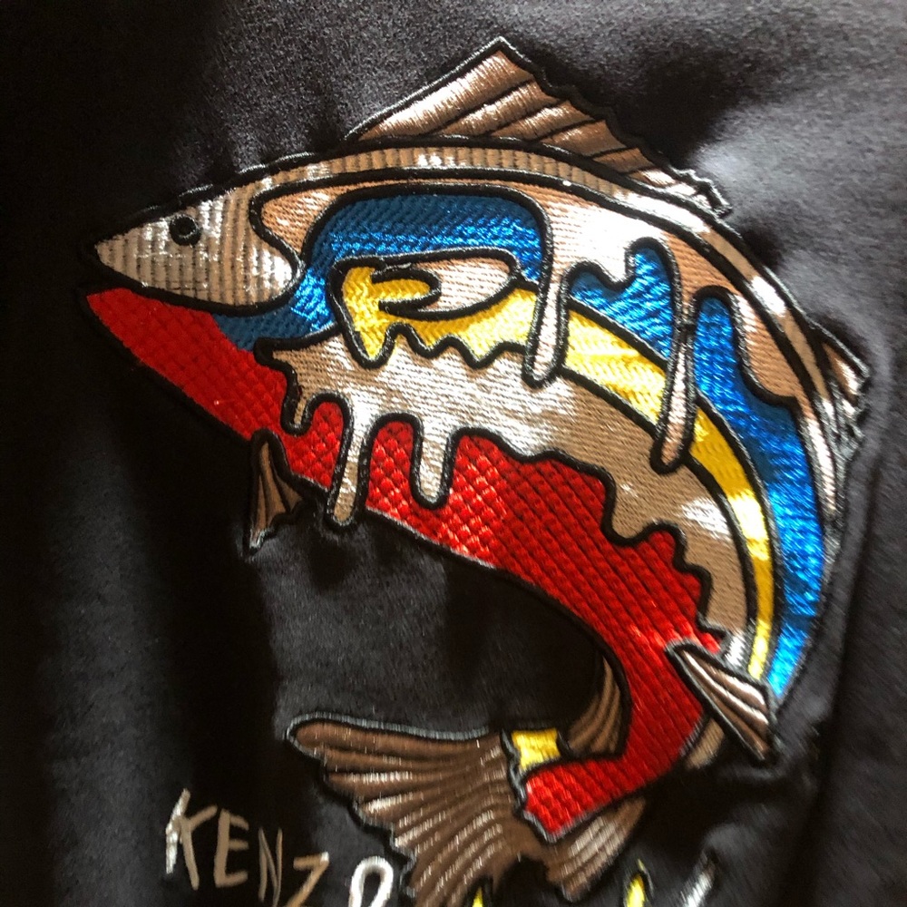 KENZO Paris men’s crewneck fish sz s